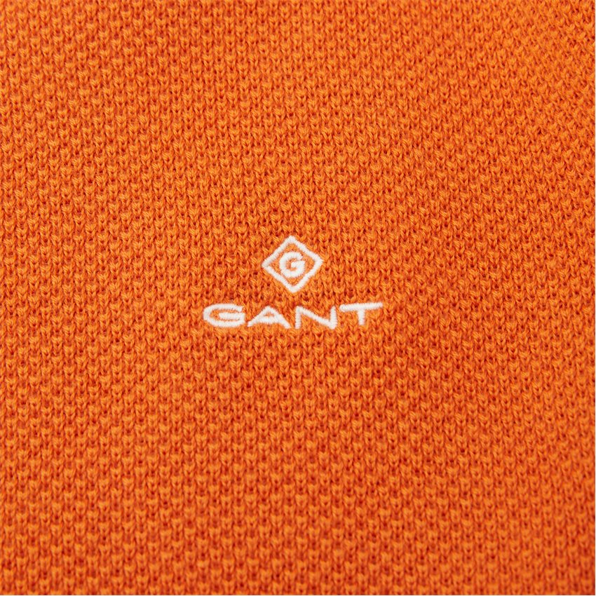 Gant Stickat COTTON PIQUE C-NECK 8030521 PUMPKIN ORANGE